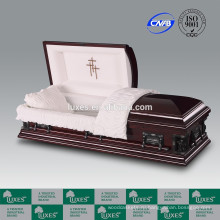 Гроб производителей люкса американский стиль МДФ Шпон шкатулка Пьета крест